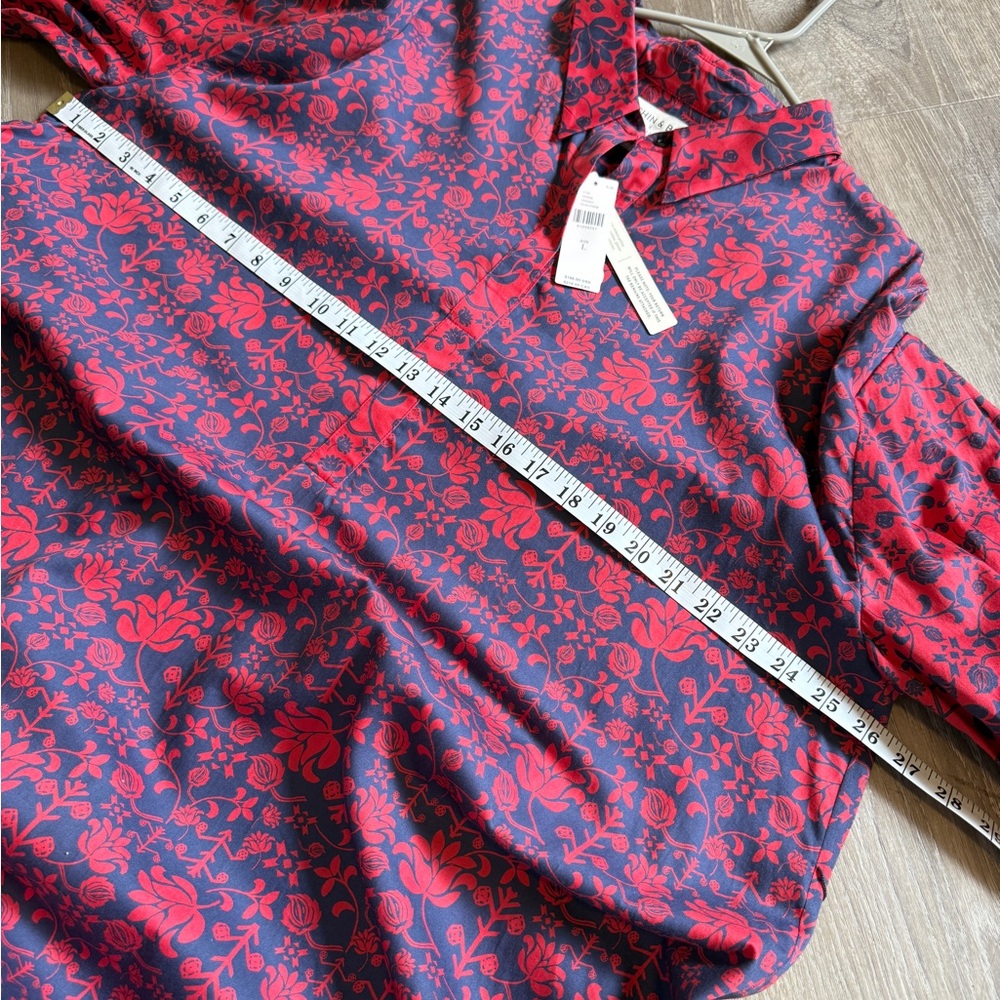 Sachin + Babi for Anthropologie Asymmetrical Red & Blue Dress - Size L (NWT) - Picture 10 of 10